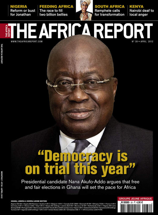 Nana Afuko Addo cover for the Africa Report, 2012 by Sonal Kantaria.